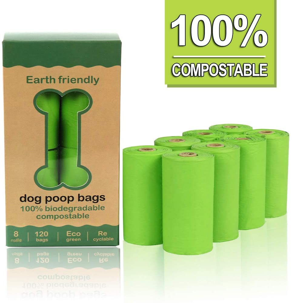  WGGLK Bolsas De Aseo para Mascotas, Bolsas De Basura Biodegradables, Bolsas De Basura para Perros Gruesas, A Prueba De Fugas Y Resistentes. 