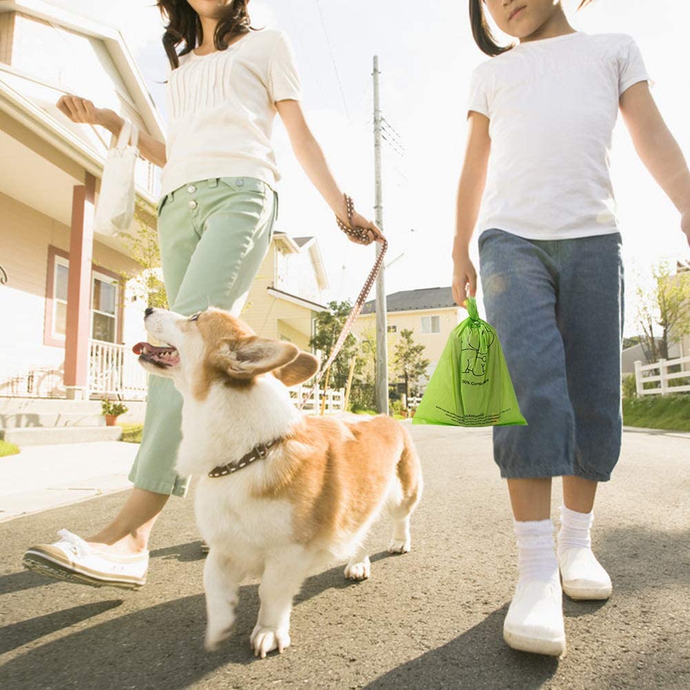  WGGLK Bolsas De Aseo para Mascotas, Bolsas De Basura Biodegradables, Bolsas De Basura para Perros Gruesas, A Prueba De Fugas Y Resistentes. 