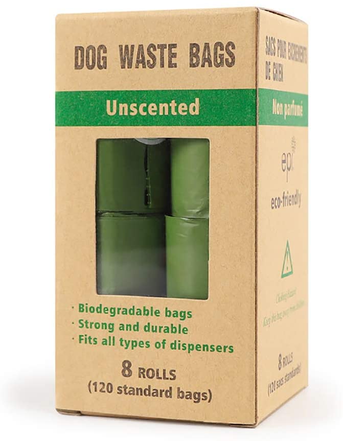  WGGLK Bolsas De EstiéRcol para Perros De 8 Carretes, Bolsas De Basura Biodegradables, Bolsas De Basura para Mascotas Gruesas, A Prueba De Fugas Y Resistentes 