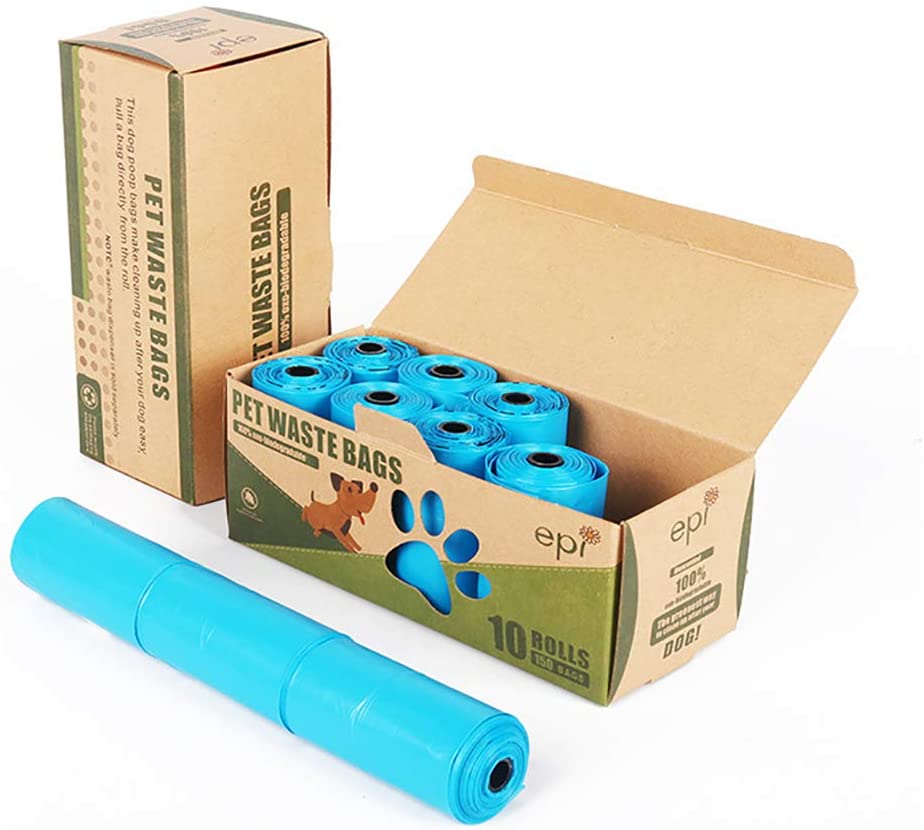  WGGLK Bolsas De Papel HigiéNico para Mascotas De 10 Rollos, Bolsas De Basura Biodegradables, Bolsas De Basura para Perros Gruesas, A Prueba De Fugas Y Resistentes. 