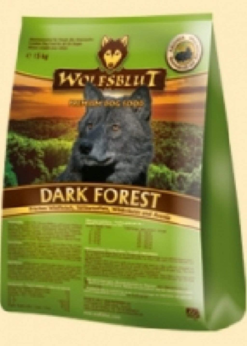  Wolfsblut Dark Forest, Alimento Deshidratado para Perro, Sabor Venado y Boniato-2 kg 