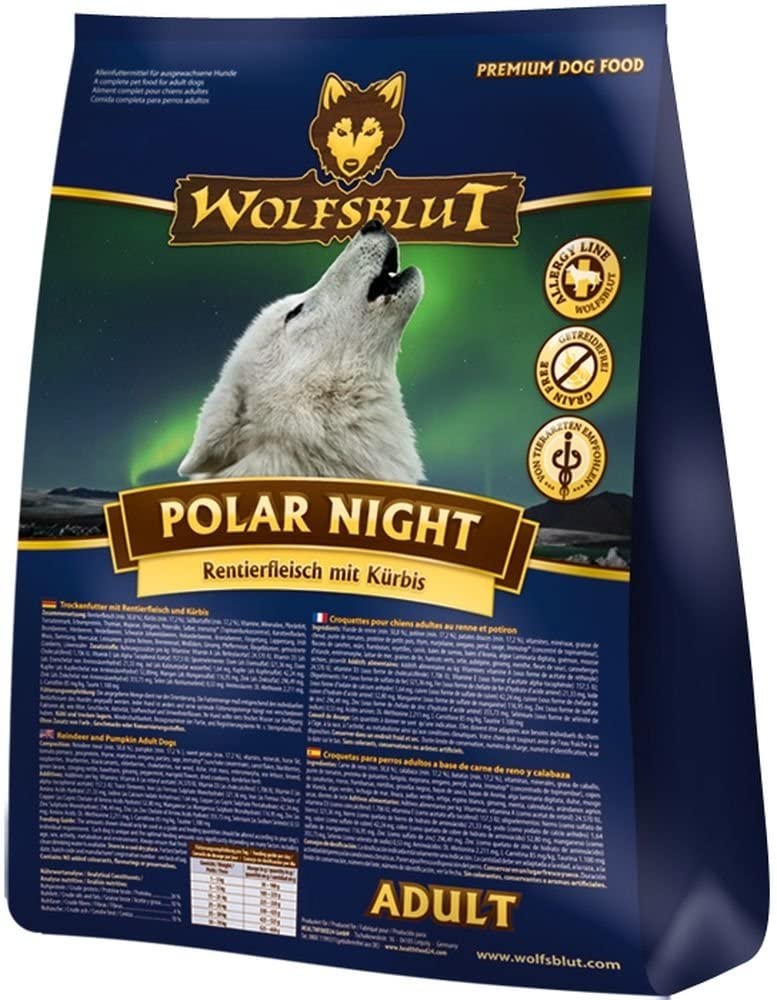  WOLFSBLUT - Pienso Polar Night, carne de reno + calabaza, para perros adultos 