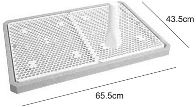  Wujiancheng-apparel Entrenamiento del Perro de Suelo bandejas de protección Open Classic Puppy Toilet Trainer Big Dog'S Potty Toilet para una Limpieza más fácil para Arriba, Antibacteriano no tóxico 