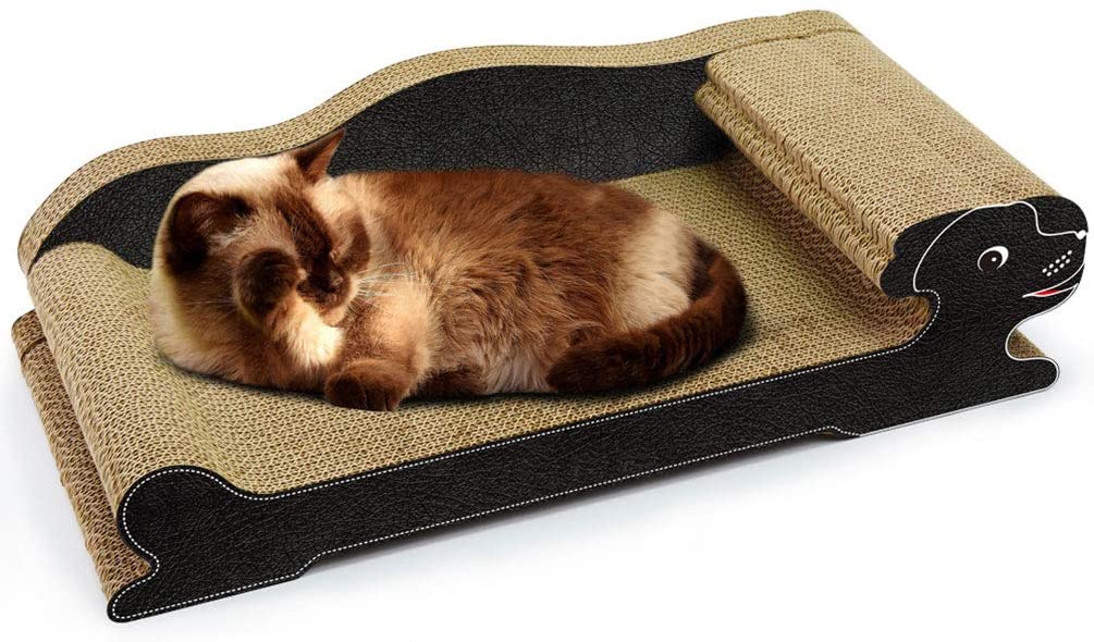  XXDYF Rascador de Gato para Cama y sofá Almohadillas rascadores Rascador para Gatos 2 en 1 para Gatos, casa de Gatos, Cama de Gatos y Parque Infantil 