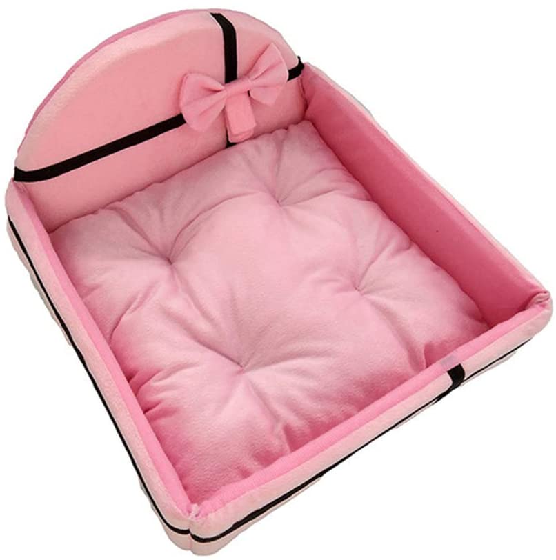  XYBB Cama Perro Cama Comfort Dog Nest Camas Transpirables para Cachorros Cat Soft Pet Bed Warm Dog Accessories 55 * 55 * 9cm Rosa 