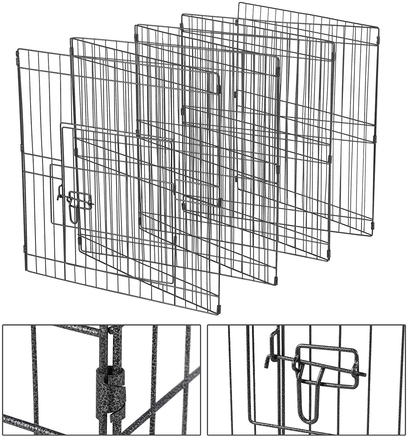  Yaheetech 8 Piezas Corral para Perros Plegable Parque para Mascotas 61 X 61 cm Vallas 