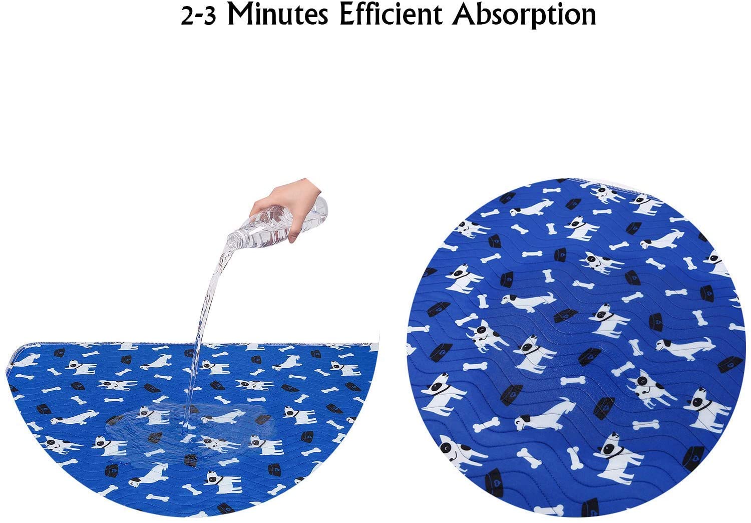  Yangbaga Empapadores Perros, Pañales de Perro Lavable y Reutilizables Empapadores de Entrenamiento para Adecuado para Perros Pequeños y Medianos o Gatos,Pañales para Perros Antideslizante (58 * 39cm) 