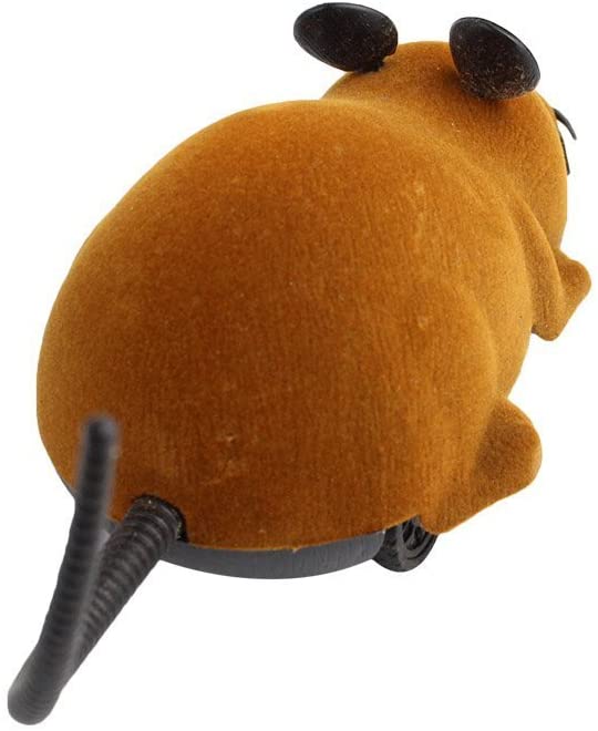  Yosoo Mini juguete ratón RC Rat 2-voies 27 MHz con mando a distancia para gato gatito animales y niños 3 años 