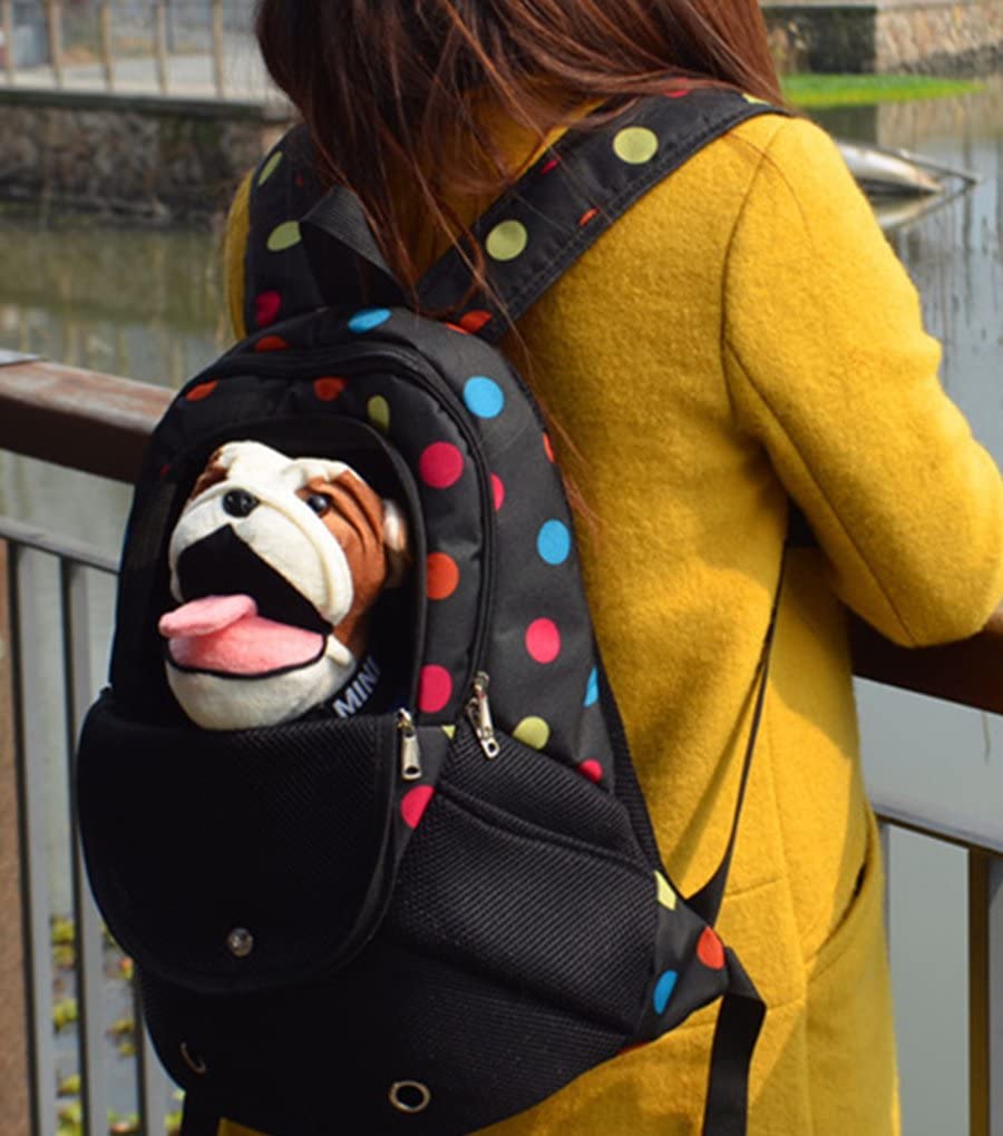  YOUJIA Perro Mochila Ajustable bolso de Pecho portátil Frente Transpirable para Pequeña mascota / Cuadrícula Impreso 