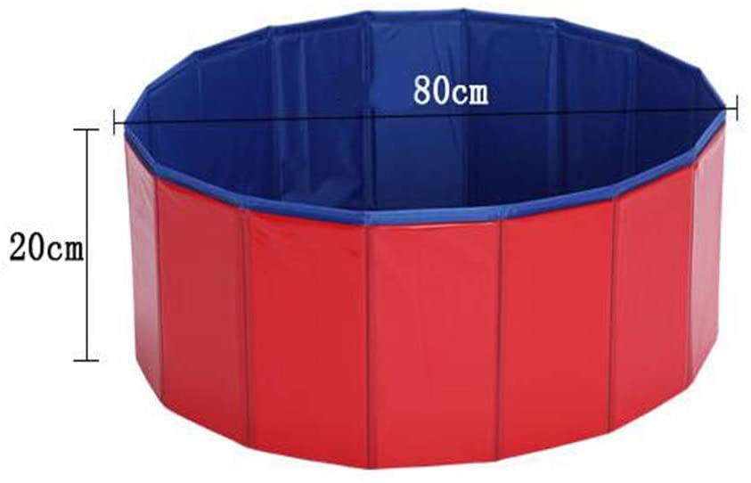  YQQY Piscina para Mascotas Plegable Piscina para Perros El Verano NiñOs Piscina Infantil BañEra De Perro Plato De Ducha Exterior O Interior Plegado RáPido 