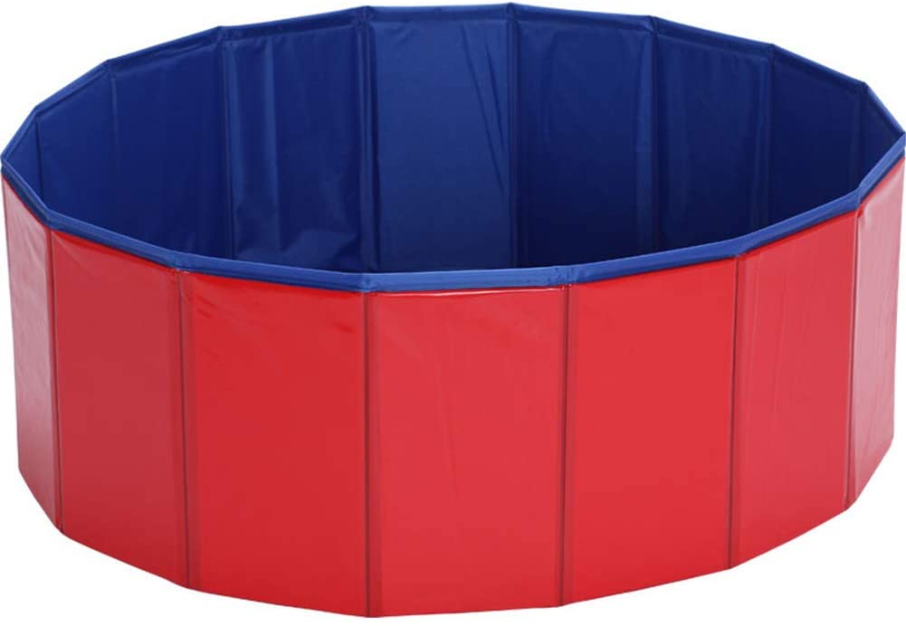  YQQY Piscina para Mascotas Plegable Piscina para Perros El Verano NiñOs Piscina Infantil BañEra De Perro Plato De Ducha Exterior O Interior Plegado RáPido 