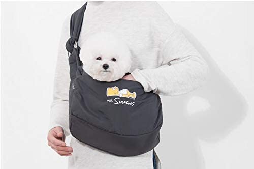  YSG Artículos para Mascotas Bolso Impreso para Perros Bolso para Llevar Perros Bolso para Gatos Bolso Bandolera Bolso Simpson Azul Oscuro S Talla 6 kg para Uso Interno 