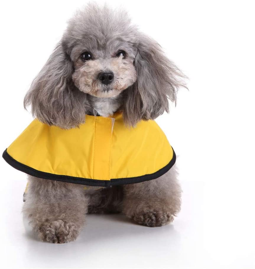  Zhyaj Impermeable para Perros con Capucha Y Tiras Reflectoras Seguras, Ultra-Light Transpirable 100% Impermeable Chaqueta para Lluvia 