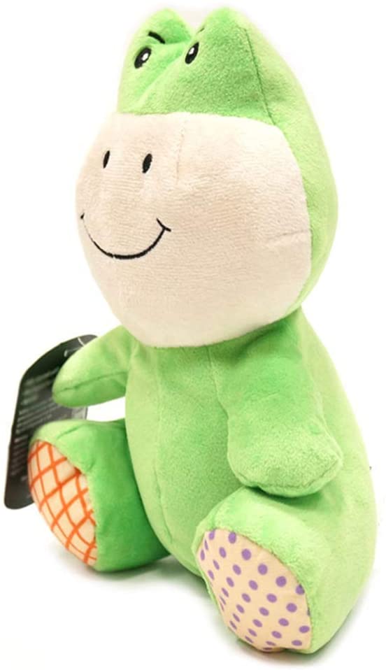  zqq Juguete De Peluche Juguete De Tela De Rana Verde Juguete para Mascotas Juguete para Morder Sonido De Perro 