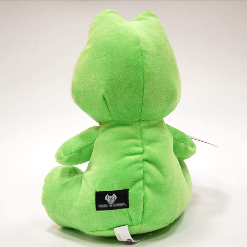  zqq Juguete De Peluche Juguete De Tela De Rana Verde Juguete para Mascotas Juguete para Morder Sonido De Perro 