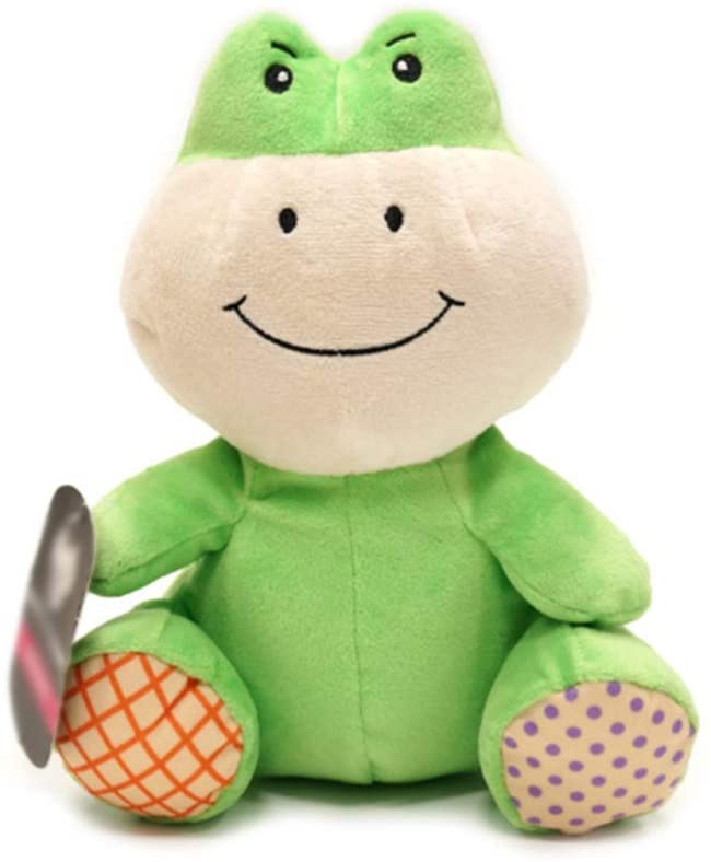  zqq Juguete De Peluche Juguete De Tela De Rana Verde Juguete para Mascotas Juguete para Morder Sonido De Perro 