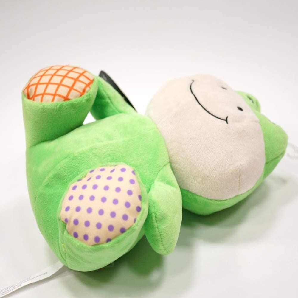  zqq Juguete De Peluche Juguete De Tela De Rana Verde Juguete para Mascotas Juguete para Morder Sonido De Perro 