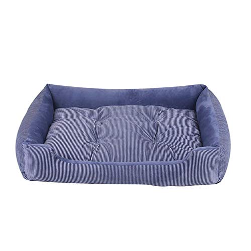 1 Cama Suave para Perro Perrera Cachorro Cama cálida de Felpa acogedora Nido para casa de Perros pequeña, Mediana y Grande, 4 Estaciones, Suministros para mascotas-D-M50 x 38 x 15 cm