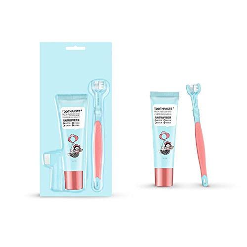 2 en 1 cepillo de dientes conjunto de pasta de dientes cuidado bucal conjunto de limpieza de dientes de perro kit de limpieza efectiva dientes de perro de limpieza para eliminar el mal aliento