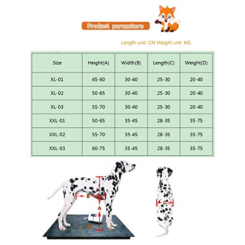 4 Ruedas Silla De Ruedas para Perros Carro De La Energía Extremidad Anterior De La Extremidad Posterior Scooter Perro Anciano Rehabilitación Scooter para Perro Grande Bulldog, Pastor, Etc XL 20-75kg