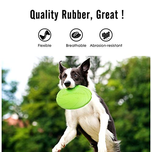 ACLBB Dog Frisbee Es Adecuado para Perros PequeñOs Y Medianos, Material De Silicona, Juguete para Mascotas, 4 Juegos