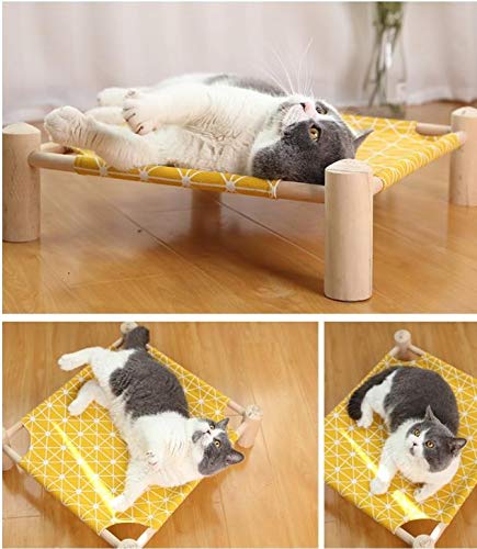 Ailotrd Cama elevada para Mascotas, refrigerante, para Perro, Gato, portátil, elevada, Lavable, Transpirable, Antideslizante, para Cuna de Mascotas para Interiores y Exteriores