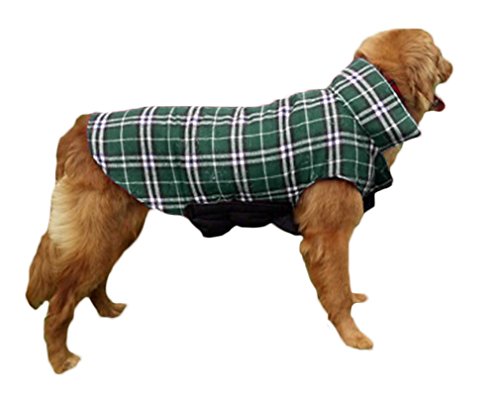 AIYUE® Ropa Mascotas Invierno Otoño Chaleco Perro Impermeable Abrigo Chaqueta Capa Caliente Cachorro Perrito Grande Mediano Pequeño, Uso de Ambos Lados