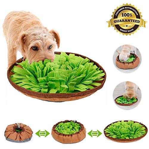 alfombra olfativa perros,snuffle mat para perros,pet nariz trabajo mat,alfombrilla de entrenamiento Interactivo para perros,Alfombra de Actividades para Mascotas,dog snuffle mat (Verde)