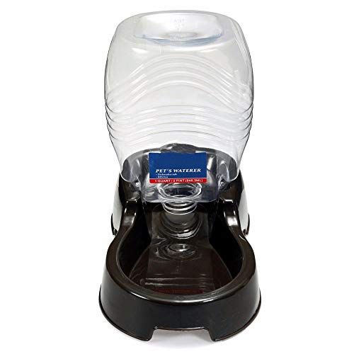 Alimentador de agua para mascotas 946 ml gato del perro casero de agua automático dispensador de alimentos bebidas Bebedor Plato Comedero de alimentador automático de Waterer Negro Otros animales pequ