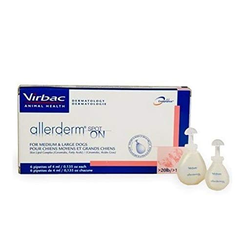 Allerderm Spot-On para Perros medianos y Grandes 6 pipetas de 4 ml Cada