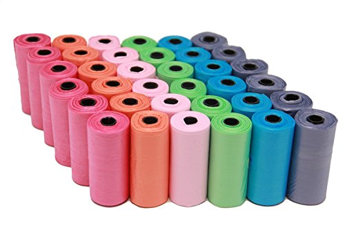 allper Bolsa para excremento de Perro degradable Pack de 1080 Bolsas 72 Rollos Colores Surtidos Apto para Perros y Gatos Bolsa Basura Perro Parque Aire Libre y casa