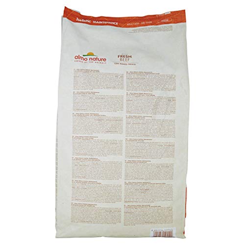 almo nature - Bovino holístico y arroz, 12 kg, tamaño Mediano