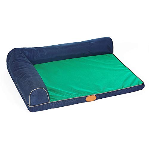 Alppq Oxford Tela + Esponja Perrera Perro Cama Anti-mordedura Estera Impermeable del Animal doméstico Four Seasons Rectángulo Universal Cama del Animal doméstico Cómodo Perro Sofá Suave Suave