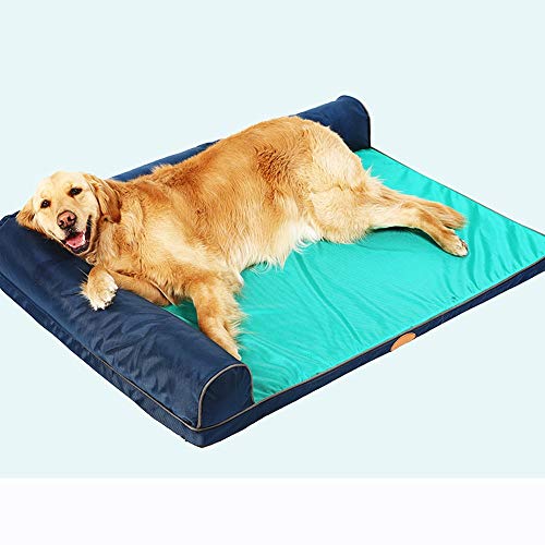 Alppq Oxford Tela + Esponja Perrera Perro Cama Anti-mordedura Estera Impermeable del Animal doméstico Four Seasons Rectángulo Universal Cama del Animal doméstico Cómodo Perro Sofá Suave Suave