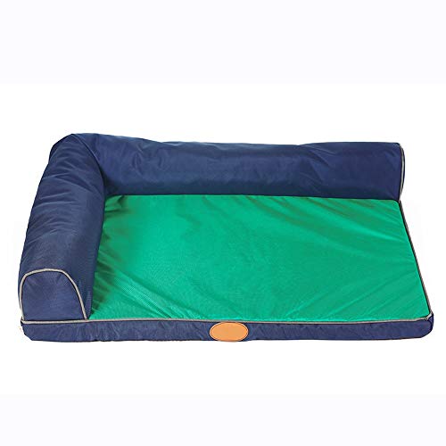 Alppq Oxford Tela + Esponja Perrera Perro Cama Anti-mordedura Estera Impermeable del Animal doméstico Four Seasons Rectángulo Universal Cama del Animal doméstico Cómodo Perro Sofá Suave Suave