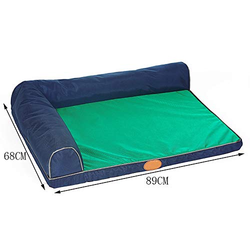 Alppq Oxford Tela + Esponja Perrera Perro Cama Anti-mordedura Estera Impermeable del Animal doméstico Four Seasons Rectángulo Universal Cama del Animal doméstico Cómodo Perro Sofá Suave Suave