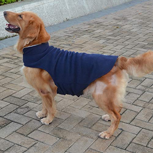 AMNVBD - Ropa para Mascotas de otoño e Invierno para Perro de Forro Polar Labrador Golden Retriever, Agitar, Rojo Oscuro, 4XL