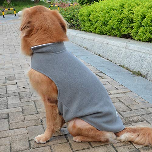 AMNVBD - Ropa para Mascotas de otoño e Invierno para Perro de Forro Polar Labrador Golden Retriever, Agitar, Rojo Oscuro, 4XL