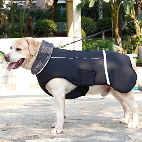 AMURAO Chaqueta de Invierno al Aire Libre Impermeable para Mascotas Espesar Abrigo cálido para Ropa de Mascota Ajustable para Perros pequeños medianos Grandes