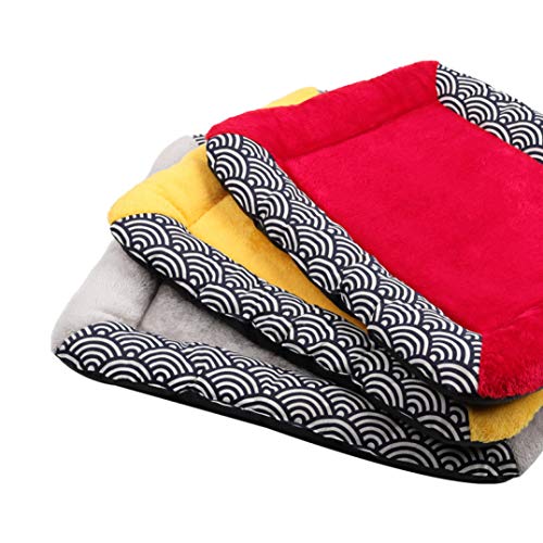 AMURAO Wave Dog Bed Warm Pet Mat Kennel Sofá con Manta rellena de algodón Cojín para Cachorros Perros pequeños medianos Grandes