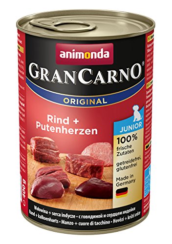 Animonda Comida para Perros GranCarno Junior, Comida húmeda para Perros en Crecimiento, Diferentes sabores