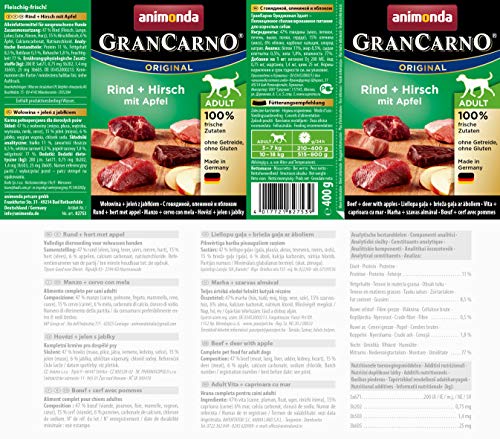 Animonda - Gran Carno - Comida para perros, 6 x 400 g