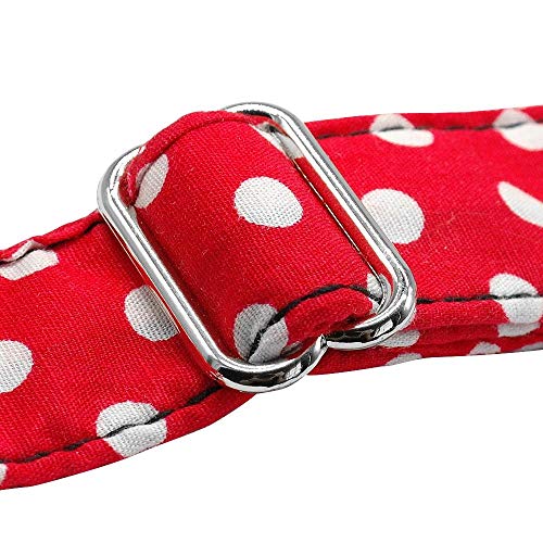 AOMEO Collar De Perro Personalizado Collar De Mascota Personalizado Nylon Anti-Pérdida Placa De Identificación Etiquetas Collares Grabado Gratis para Perro Pequeño Mediano Grande Large Rojo