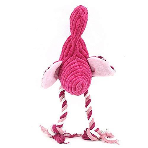 Apariencia Creativa Linda y Divertida Flamenco de Peluche para Mascotas, Juguetes de masticación, Cuerda de algodón para Masticar, Juguetes de Entrenamiento, Suministros para Mascotas