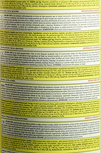 Aquatic Paradise Tropical Malaui Mbuna Chips Especial para Malaui Lentamente hundimiento – Alimentos multiingredientes para la alimentación Diaria 1000 ml/520 g