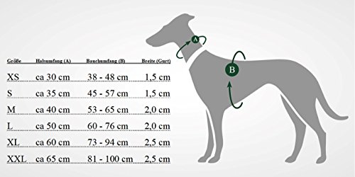 Arnés para perros Hunter de neopreno, talla M, marrón / caramelo