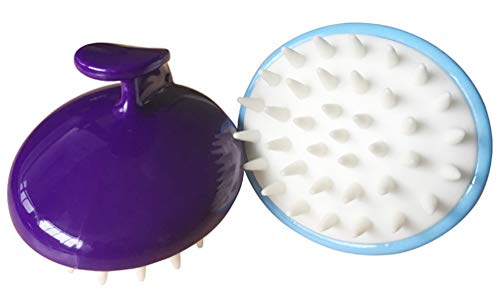 Asdasd Silicona Natural Suave para Mascotas Belleza Cepillo de Masaje Suministros para Mascotas Perro Gato Mascota Cepillo de Cepillo Cepillo de Masaje,Purple