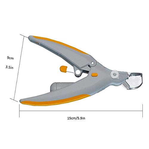 Auoker - Tijeras de uñas para Mascotas con 5 lupas y Luces LED superbrillantes, Tijeras de Seguridad para Mascotas