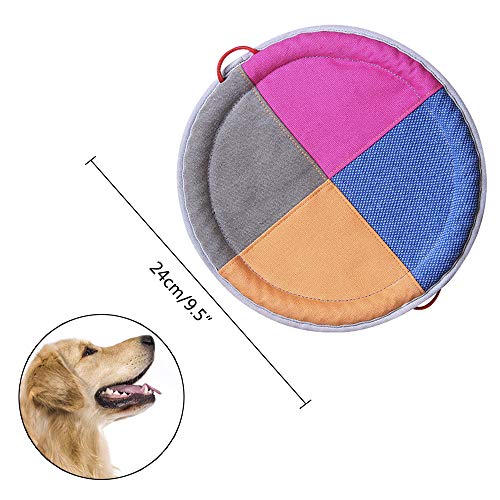 AYADA Juguetes para Perros, Frisbee para Perros, Disco Volador Perros, Mordida Resistente Perro Juguete Interactivo para Juegos, Deporte, Ejercicio, Actividad y Juego al Aire Libre para Perro