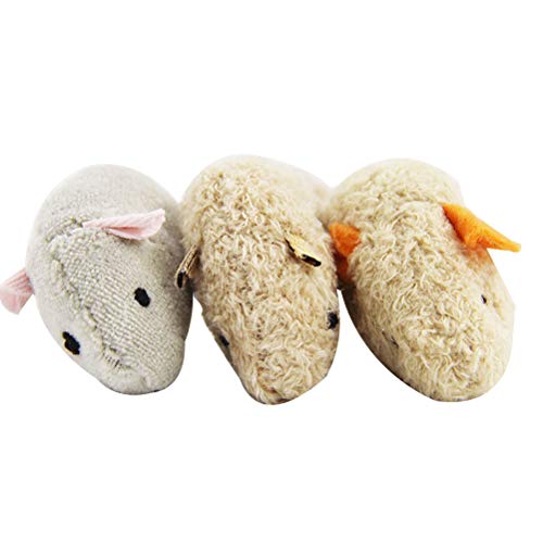 Balacoo 6Pcs Pet Cat Bearing Toy Plush High Simulado Ratoncito Pequeño Ratón Ocultar y Buscar Accesorios de Juego